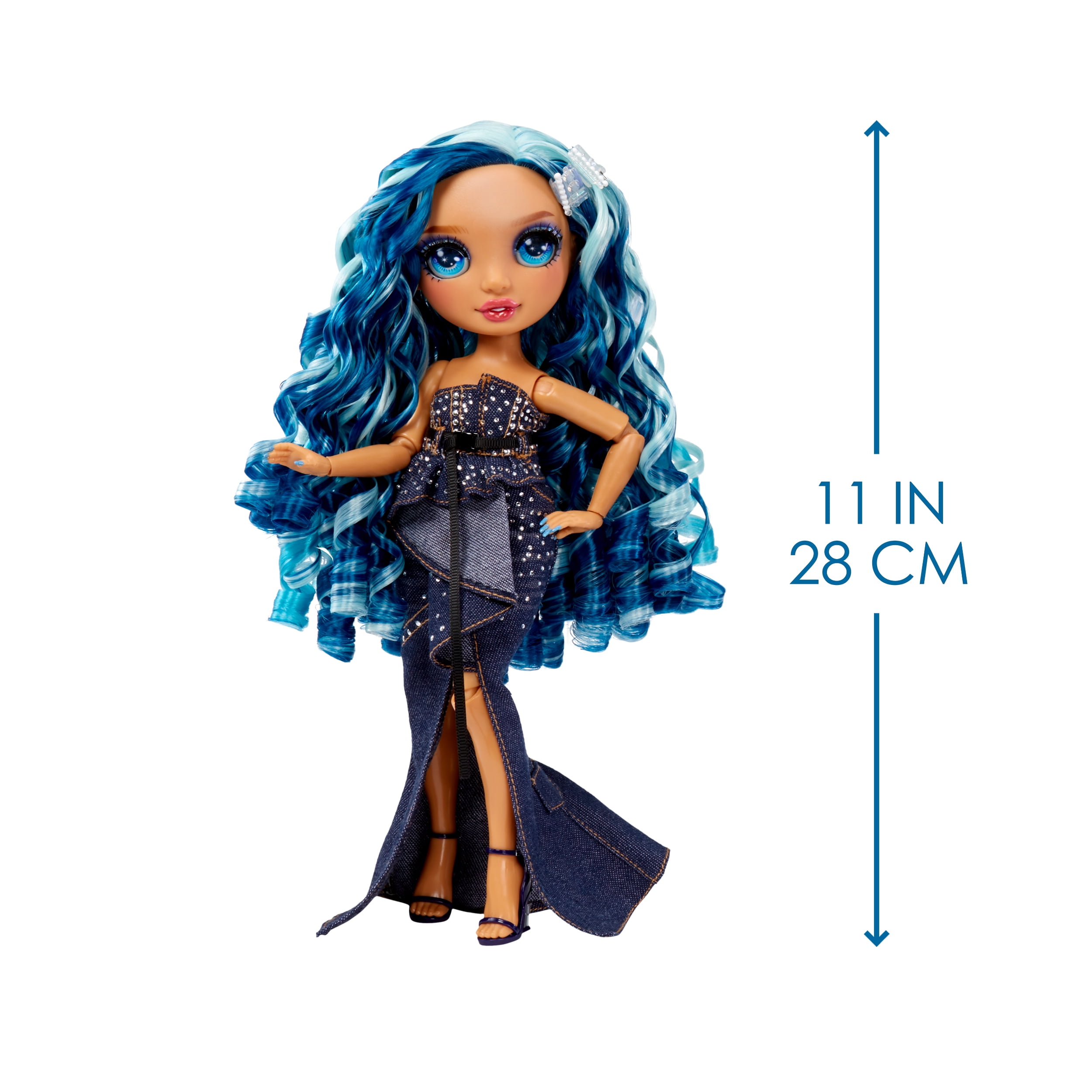 Rainbow High Jr High Skyler Bradshaw - 9-inch Blue Fashion Doll with Doll  Accessories- Open and Closes Backpack, Great Gift for Kids 6-12 Years Old