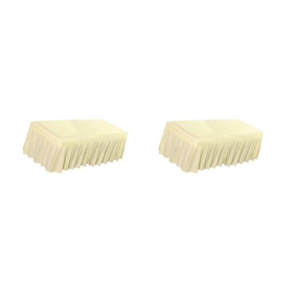 Toystoory Massage Cosmetic Table Valance Sheet Cover with Hole - Type1 NO1