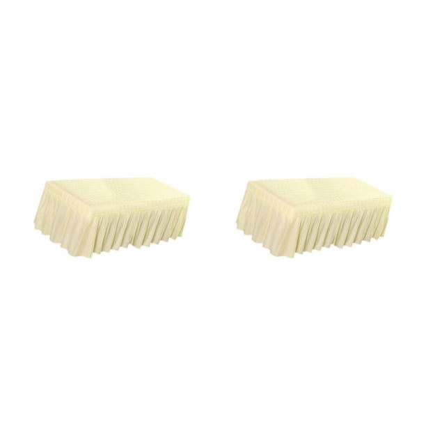 Cateissary Massage Cosmetic Table Valance Sheet Cover with Hole - Type1