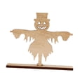 thumbnail image 1 of Estatua de Halloween, figura de madera, regalo de cumpleaños, adorno coleccionable decorativo, escultura para inauguración de la casa, oficina, sala Espantapájaros, 1 of 8