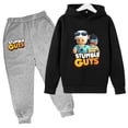 thumbnail image 3 of Sudadera con capucha para niños, abrigo de moda, estampado de viaje de anime para niños y niñas de 3 a 12 años, camiseta y pantalones, conjunto informal con capucha de 2 piezas, 3 of 5