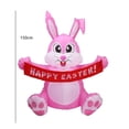 thumbnail image 7 of Easter Inflatable Outdoor Decorations 5 ft Tall Easter Bunny with Build-in LEDs Blow Up Inflatables for Easter Holiday Party Indoor, Outdoor, Yard, Garden, Lawn Fall, 7 of 7