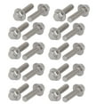 thumbnail image 2 of Uxcell M6x20mm Thread 304 Stainless Steel Metric Hex Head Flange Screws Bolt 20 Pack, 2 of 2
