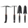 thumbnail image 1 of Nikou Ensemble d'outils de râteau de Pelle de Jardin Accessoires de Jardinage 4 pièces/Ensemble Maison épaissie pour la Plantation de Fleurs, Fer + Plastique, 1 of 11