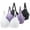 Sky Blue, variant on Gymayou 3 Pack Women Floral Lace Minimizer Bra Bundle Underwire Full Coverage Anti Sag Support Bra for Large Bust Gathered Shaping Beige 100B