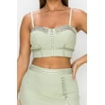 thumbnail image 4 of Studded Stone Cami Top & Slit Mini Skirts Set, 4 of 5