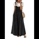 thumbnail image 2 of Casuales de Pierna para Mujer, Estilo Bohemio, Plisados, Conjuntos de Verano con Bolsillos. Negro XL, 2 of 8