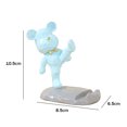 thumbnail image 3 of Soporte Para Teléfono Soporte para teléfono con forma de oso, antideslizante, con estatua bonita, para escritorio de dormitorio (azul) Wdftyju Libre de BPA, 3 of 3