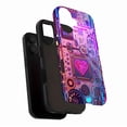 thumbnail image 3 of Chic Circuit Heart Neon Phone Case for iPhone 11/12/13/14/15/16 (Pro Max/Plus) - Tech-Savvy Trendsetters' Fashion Choice with Durable Shockproof Design, 3 of 9
