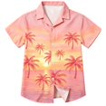 thumbnail image 3 of Tisuna Girl'S Summer Shirts Child Ice Cream Print Short Sleeve Lapel Collar Shirts Relax Fit Big Kids Casual Wear Button Front Tops Size 3-4 Years A, 3 of 3