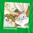 thumbnail image 2 of Looney Tunes Squad Goals Women's T Shirt, Kelly Green, X-Large, 2 of 6