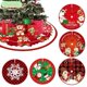 thumbnail image 2 of Decoración de falda de árbol de Navidad de 90 CM, decoración de fondo de árbol impresa creativa y exquisita, decoración de escena de fiesta de Navidad, 2 of 4