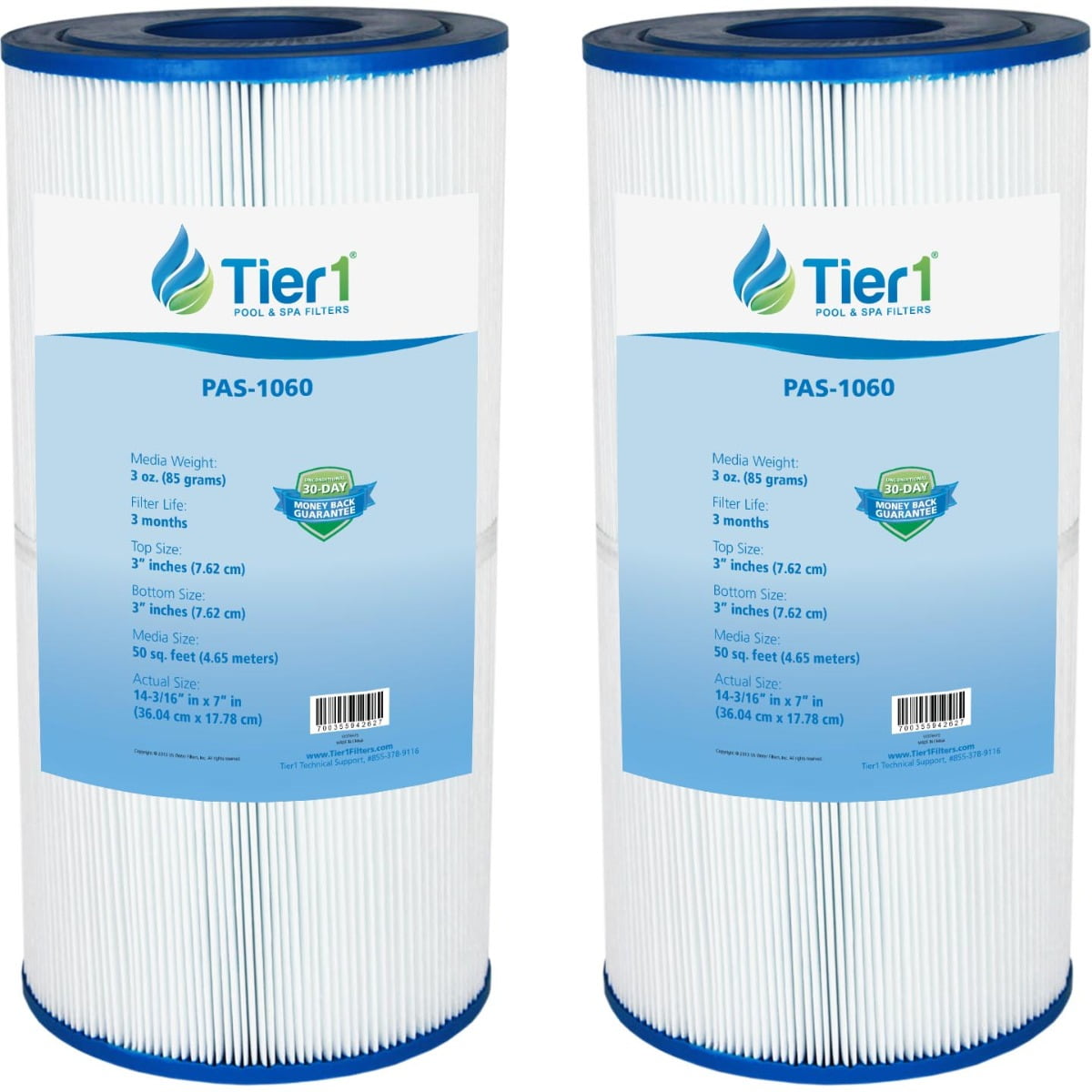 Tier1 Pool & Spa Filter Cartridge 2pk Replacement for Hayward C2025