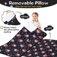 thumbnail image 3 of Pioneer Flower Floral Print Pattern Toddler Nap Mat for Teens Preschool Daycare, Teens Sleeping Mat Bag, Toddler Sleeping Bag with Pillow, 3 of 6