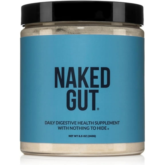 Naked Gut - Daily Gut Health Supplement - Natural Gut Health Powder For Gut Cleanse, Digestive Support, Gmo-Free, Soy-Free, Certified Gluten-Free, Vegan And Hypoallergenic, 40 Servings