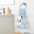 thumbnail image 5 of GZHJMY Cute Panda Print Pure Cotton Hand Towels for Bath Decorative Guest Towels Fingertip Towels for Bathroom Spa Gym, 2-Piece, 16 x 28 inches（117）, 5 of 7
