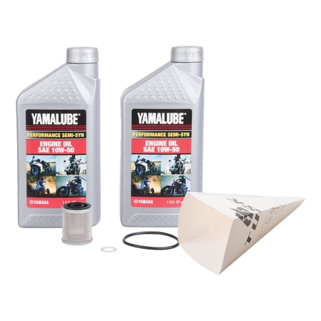 Tusk 4-Stroke Oil Change Kit for Yamalube Performance Semi-Syn 10W-50 For Yamaha RAPTOR 700R 2013-2022