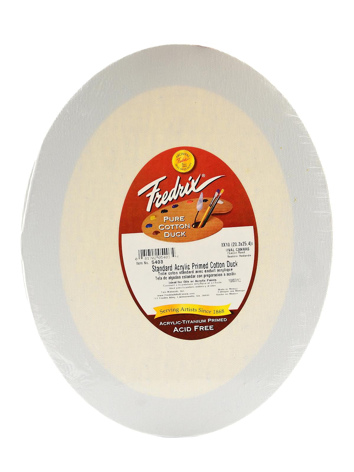 Oval Stretched Canvas 8 in. x 10 in., each (pack of 2)