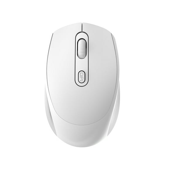Wireless Bluetooth Mouse Battery-Powered Silent Click WHITE