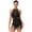 Black, variant on iiniim Women Fringe Latin Dance Leotards Halter Neck Backless Gymnastics Boddysuit for Tango Rumba Salsa Red XL