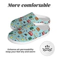 thumbnail image 6 of Lsque Travel1 Pattern Womens Comfort Cotton on Scuff With Memory Foam and Anti-skid Sole Slipper-35/36, 6 of 7