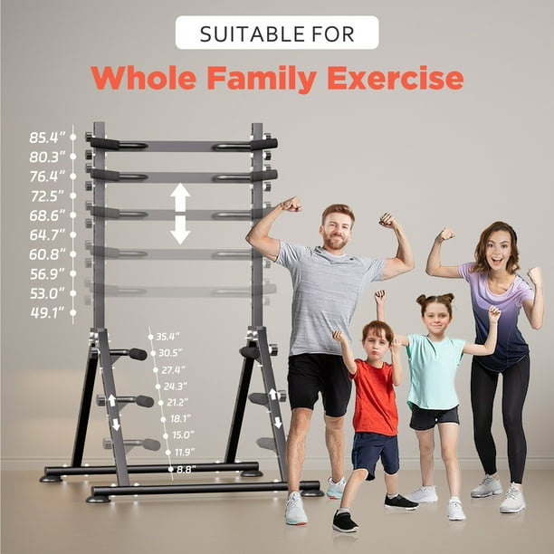 Squat Rack KT Foldable Free Standing Pull Up Bar Stand