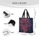thumbnail image 3 of Fotbe Fireworks3 Bolsa Tote con Estampado para Mujer, Bolsos con Cremallera, Bolsa de Hombro Casual de Gran Capacidad con Bolsillos Internos, 3 of 7