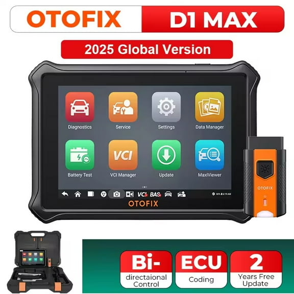 OTOFIX D1 Max Diagnostic Scanner Bi-Directional Bluetooth Scan Tool ECU Coding OBD2 Diagnostic Tools 2 Year Free Update