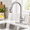 Brushed Nickel-Classic, variant on Brushed Nickel Classic Single Handle Pull Down Sprayer Kitchen Faucet