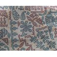 thumbnail image 4 of oneOone Georgette Viscose Sky Blue Fabric Ethnic Block Craft Projects Decor Fabric Printed By The Yard 42 Inch Wide, 4 of 4
