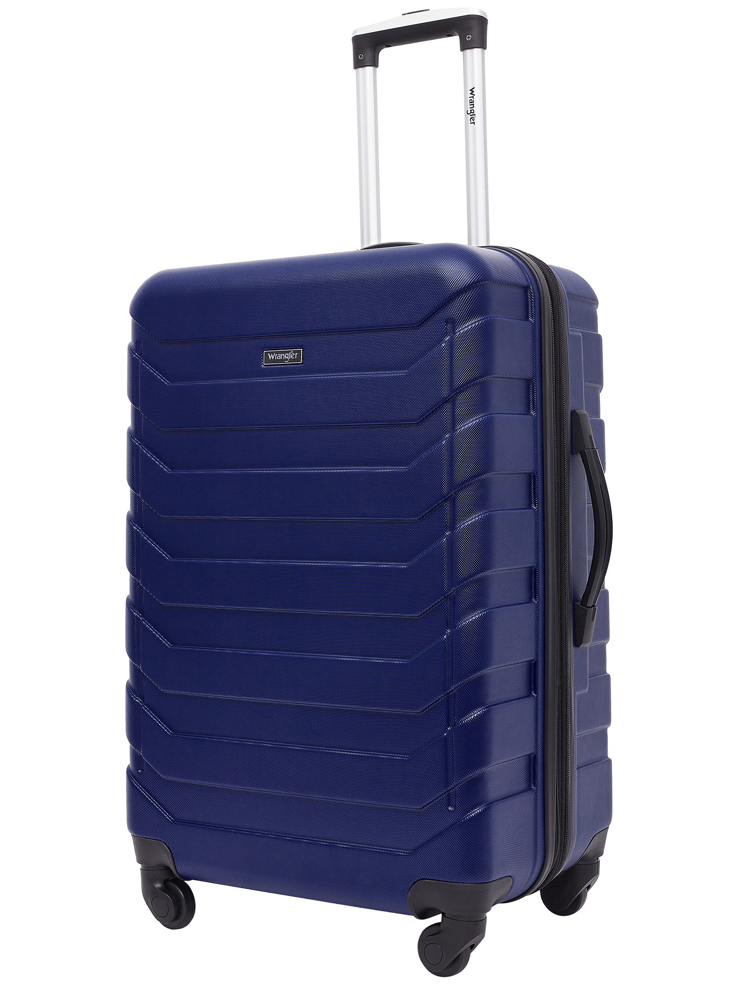 Wrangler 4 Piece Rolling Hardside Luggage Set, Blue - image 3 of 9