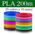 thumbnail image 1 of Pla/abs Filament For 3d Pen Filament 10/20 Rolls 10m Diameter 1.75mm 200m Plastic Filament For 3d Pen 3d Printer Pen, 1 of 3