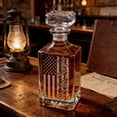thumbnail image 1 of shyuyusa American Flag Pattern Whiskey Decanter Display Bottle Aromatherapy Bottle With Gift Box Packaging, 1 of 6