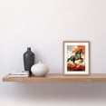 thumbnail image 2 of Wild Horse Galloping Across a Barren Landscape Artwork Framed Wall Art Print 9X7 Inch, 2 of 5