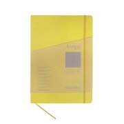 Fabriano Ecoqua Plus Stitch-Bound Notebook, 8.3 x 11.7, A4, Graph, Yellow