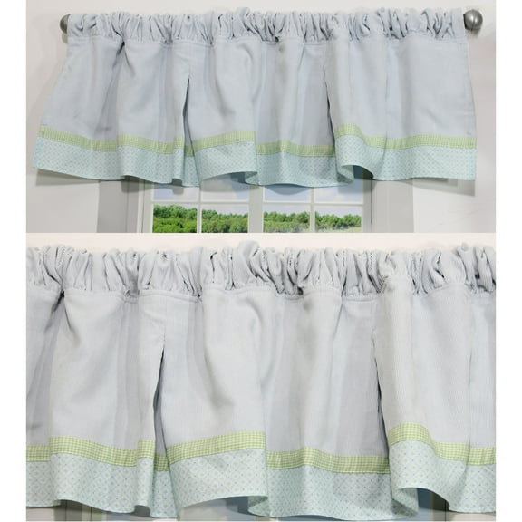 Nurture Imagination Nurture Blue Corduroy Valances, 2 Window Saver Pack