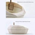 thumbnail image 4 of Litière Simple Chat Litière Semi-Fermée Chat Toilette Chat Potty Grande Litière Chat Fournit Séparé Structure Litière Automatique Chat Boîte (Couleur, A), 4 of 7