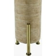 thumbnail image 3 of Livabliss Table Lamps, 30" Ongato Rustic Bedside Nightstand Table Lamp for Bedroom Living Room Office, Beige, Metallic - Brass Body with White Shade (30"H x 16"W x 16"D), 3 of 7
