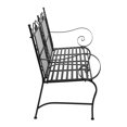 thumbnail image 3 of UWR-Nite Patio Steel Garden Bench with Black Finish, Weather Resistant Patio Metal Bench for Courtyards, Lawns, Balconies, Pools and Beaches, 3 of 6