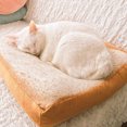 thumbnail image 1 of Flmtop Unique Toast Lavable Chat Chien Matelas Doux Chaud Tapis de Lit pour Animaux de Compagnie, 1 of 8
