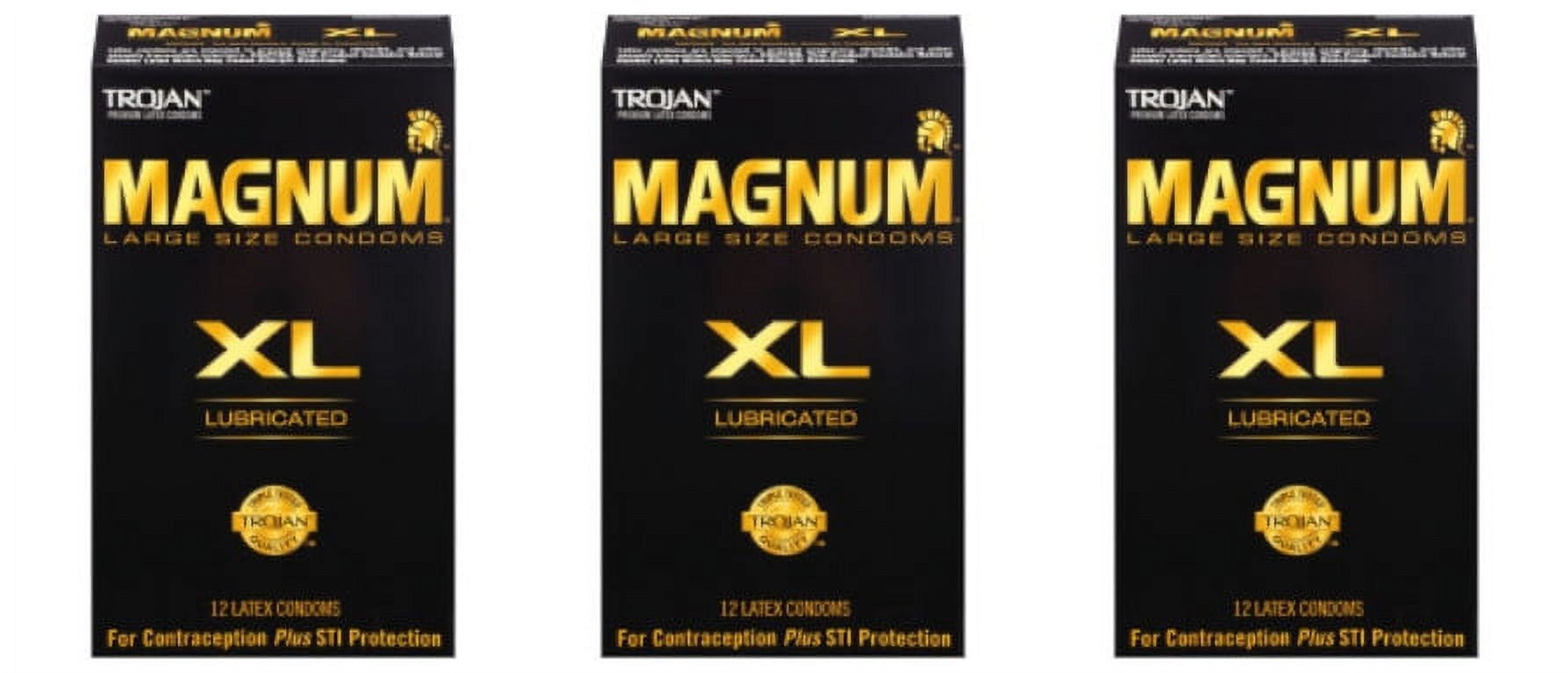 trojan magnum xl large size lubricated condoms - 12 count Trojan Magnum XL Large Size Lubricated Condoms - 12 Count HSA/FSA Eligible