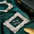 thumbnail image 4 of 5Pcs Vintage Resin Picture Frame Flower Oval Rectangle Frame, Tabletop Jewelry Display Frame for Photography Home Decor, 4 of 4