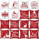 thumbnail image 5 of 45*45 Christmas Cushion Cover Santa Claus Snowflake Pillowcase Merry Christmas Decorations for Home 2023 New Year Gifts Navidad, 5 of 5