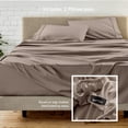 thumbnail image 5 of Bare Home Luxury Bed Sheet Set - Premium 1800 Collection - 4 Piece - Twin-XL, Taupe, 5 of 9