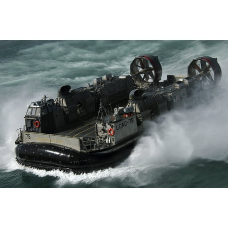 A US Navy Landing Craft Air Cushion heading to the Kuwait Naval Base Poster