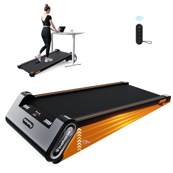 0.6–4 MPH Walking Pad with Auto Incline, 6-in-1 Under Desk Treadmill, 2.5 HP Portable Treadmill for Home & Office, LED Display