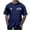 Dark Blue, variant on Big and Tall Shirts for Men Male Spring And Autumn All Print Short Sleeve Round Neck T Shirt Floral Fashion Trend Bottoming Shirt T Mens Plain Shirts Men Bulk Mans Lightweight for A Long 5XL