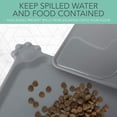 thumbnail image 3 of Silicone Cat Dog Food Mat, Waterproof Pet Feeding Mat with Lips, 18.5" x 11.8" Non-Slip Dog Bowls Mat for Food and Water, Pet Placemat for Small Medium Pets, Washable, 3 of 3