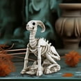 thumbnail image 2 of Fiaya Women Halloween Animal Skeleton Decorations, Realistic Goat Skeleton Decorative, Scary Halloween Skeleton Bones for Graveyard Props Indoor Outdoor, 2 of 7