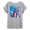 thumbnail image 2 of Marvel Captain America - Comic Book - Women's Oversized Graphic T-Shirt, 2 of 4